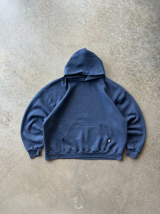 Vintage Dark Navy Russell Athletic Hoodie - XL