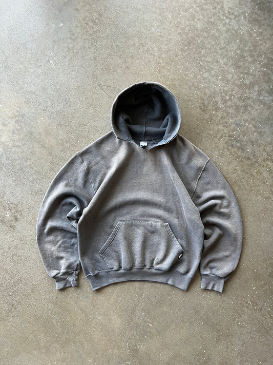 Vintage Faded Brown Russell Athletic Hoodie - L