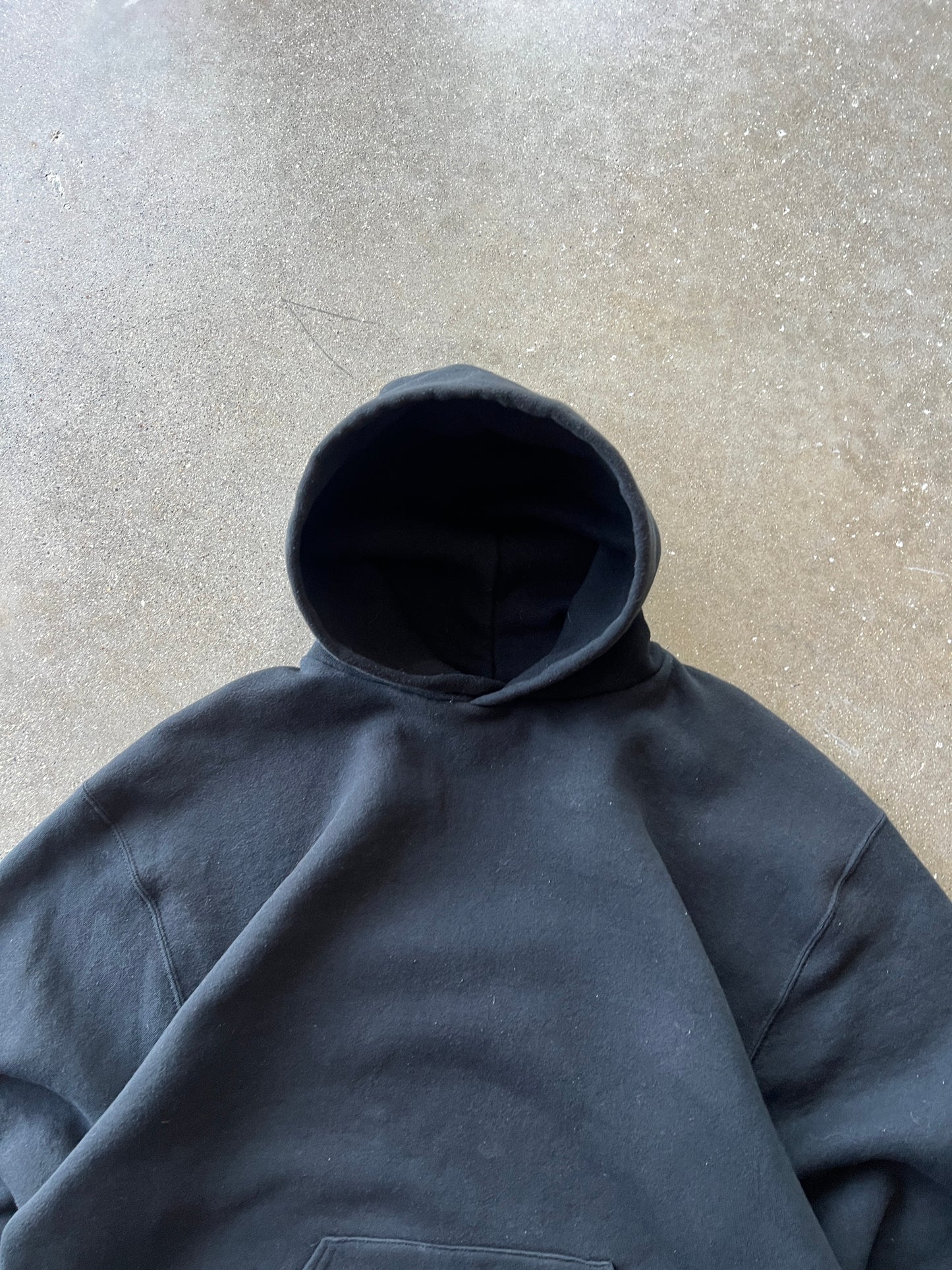 Vintage Black Russell Athletic Hoodie - XL