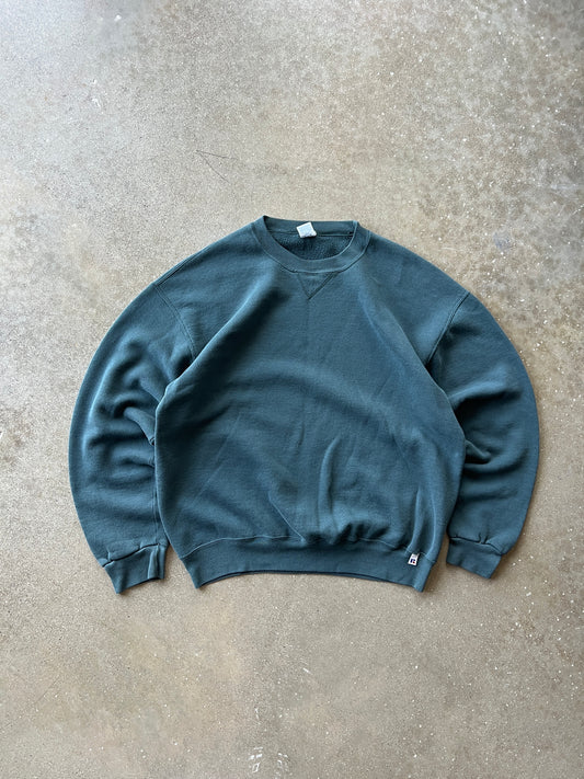 Vintage Sea-Fome Green Russell Russell Athletic Crew - XLT