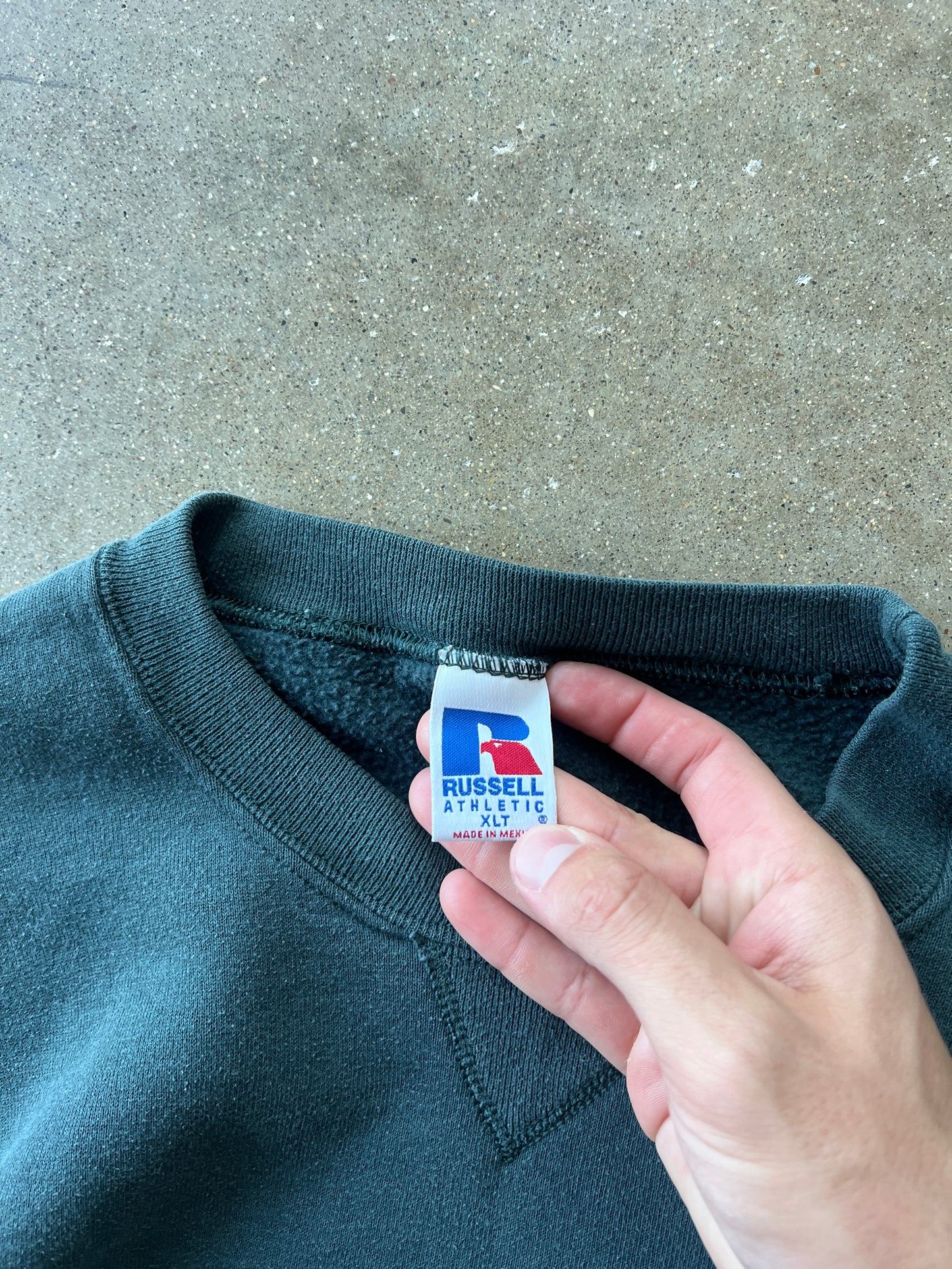 Vintage Sea-Fome Green Russell Russell Athletic Crew - XLT