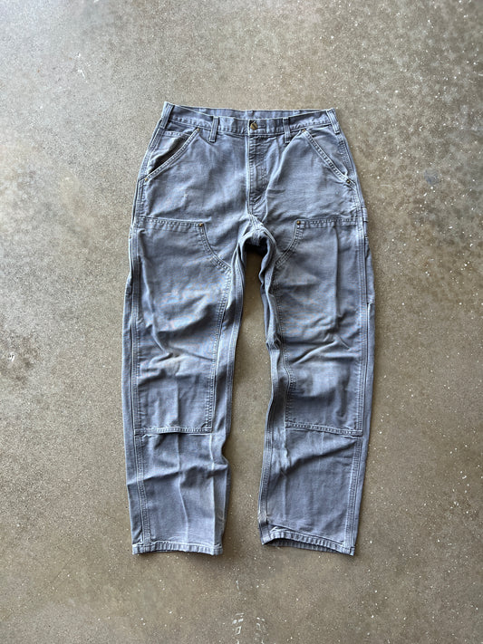 Vintage Grey Carhartt Double-Knee Pants - 32x32