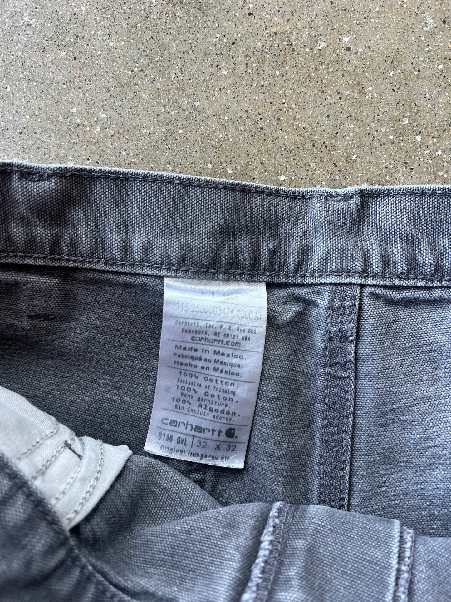 Vintage Grey Carhartt Double-Knee Pants - 32x32