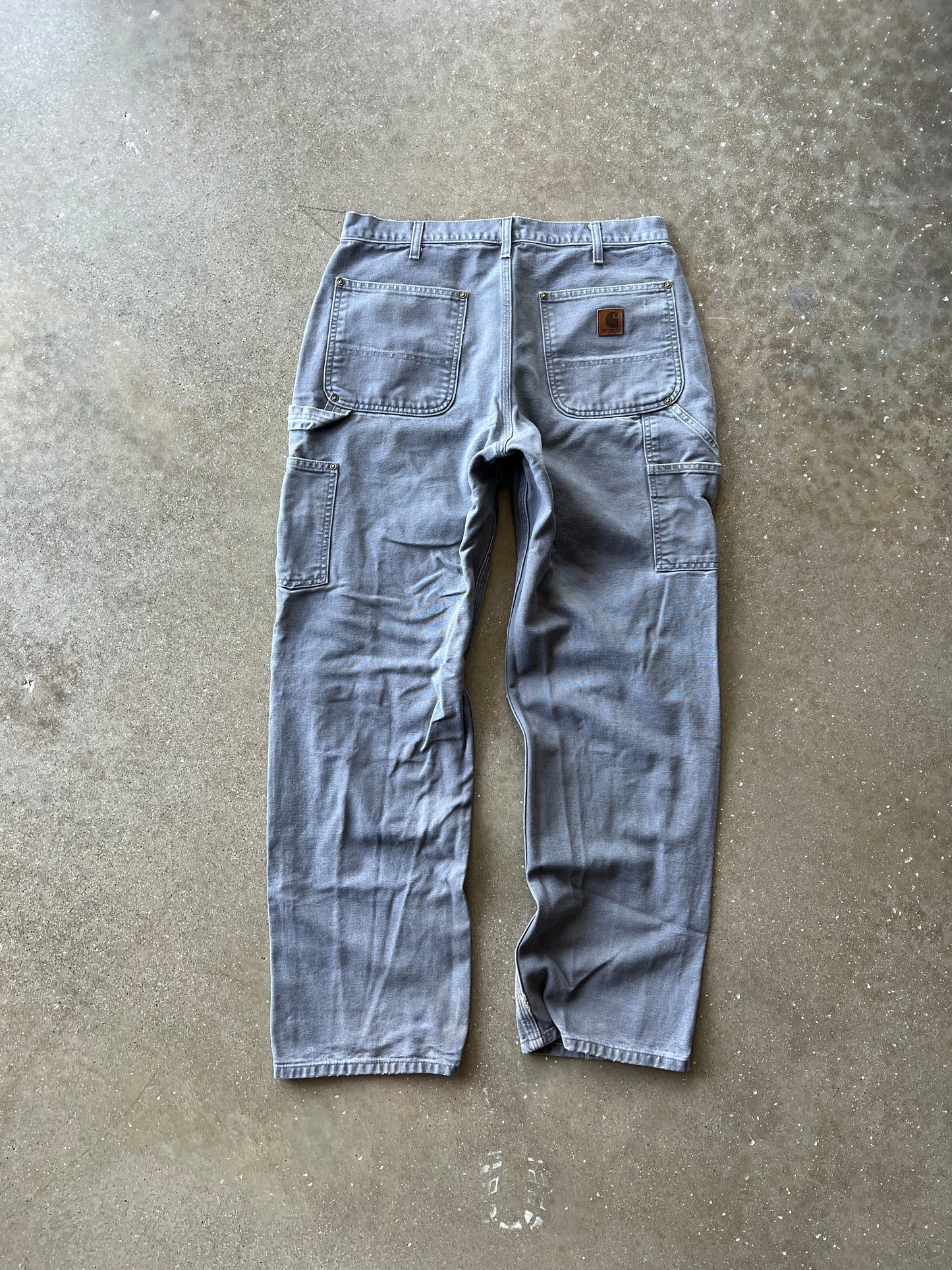 Vintage Grey Carhartt Double-Knee Pants - 32x32