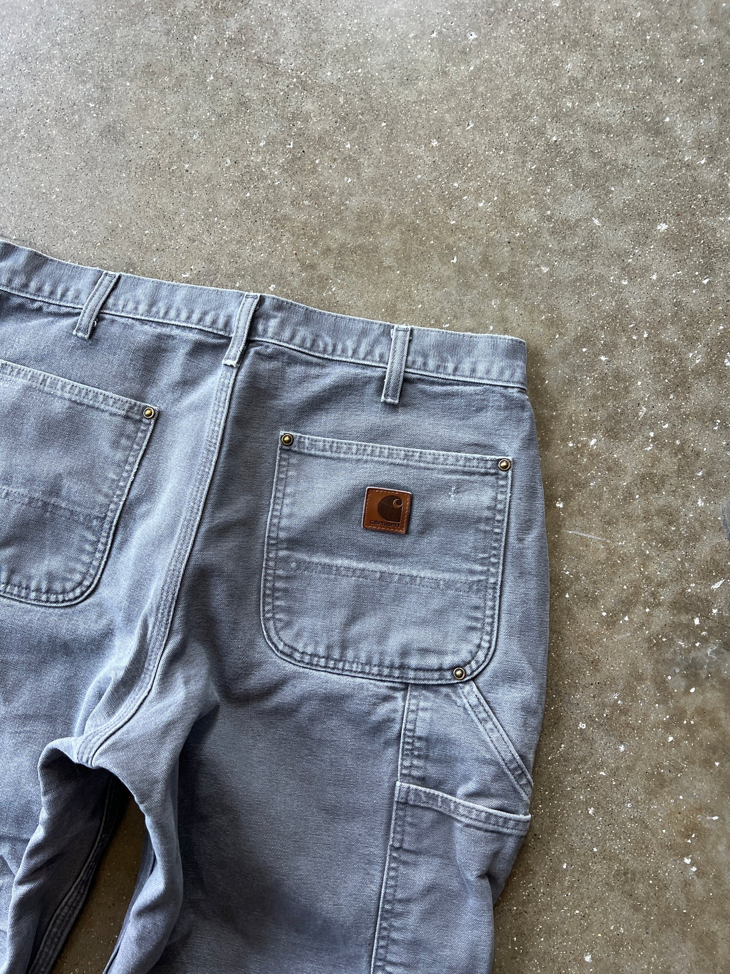 Vintage Grey Carhartt Double-Knee Pants - 32x32