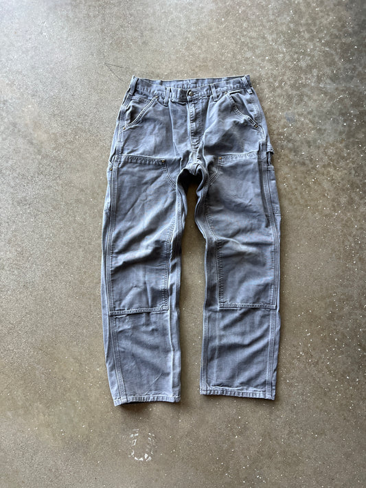 Vintage Grey Carhartt Double-Knee Pants - 32x32