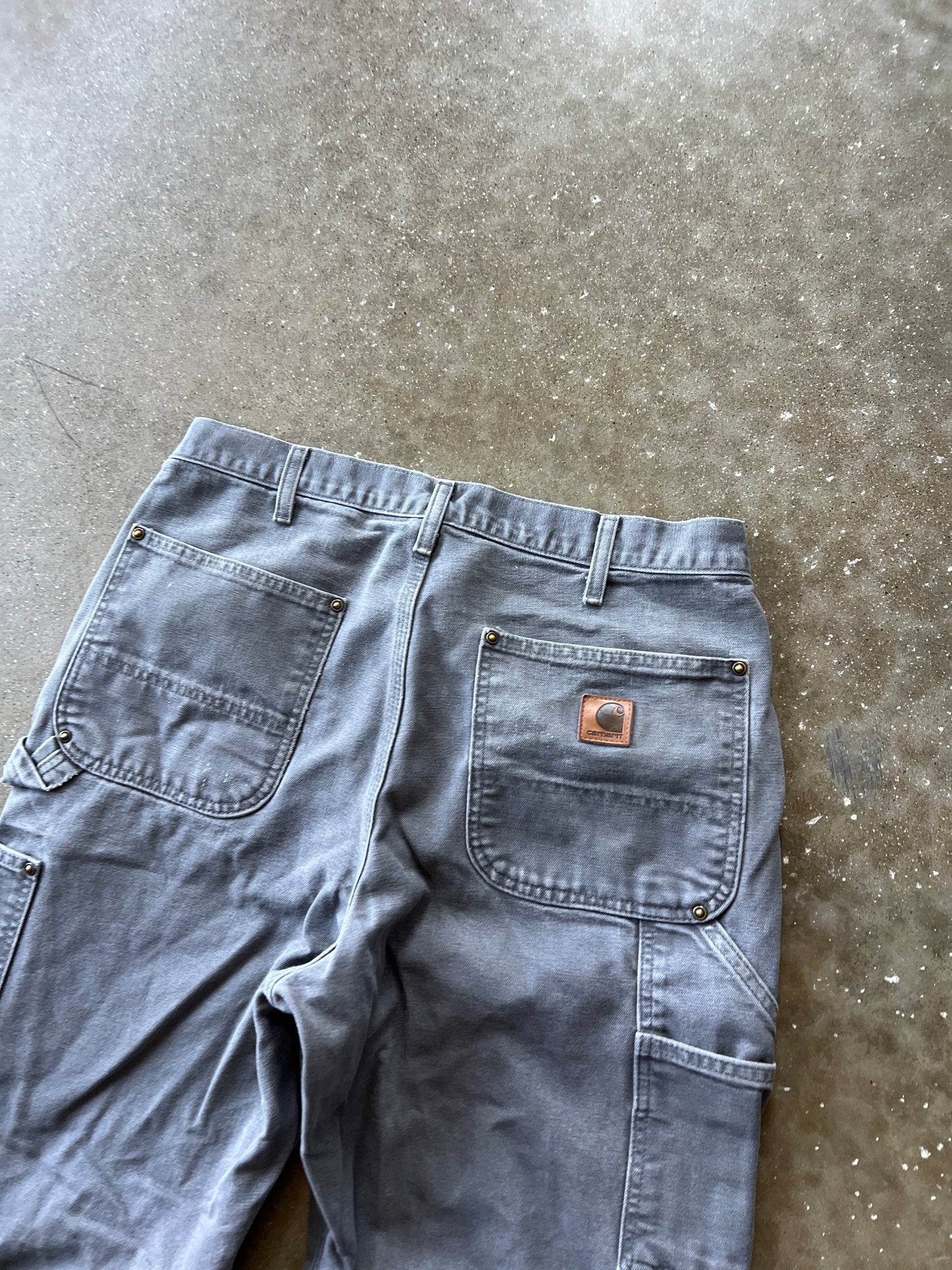 Vintage Grey Carhartt Double-Knee Pants - 32x32