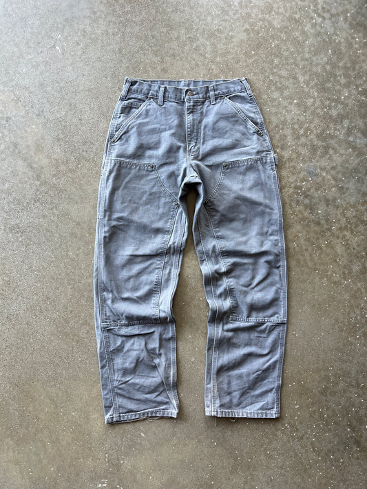 Vintage Grey Carhartt Double Knee Pants - 31x32