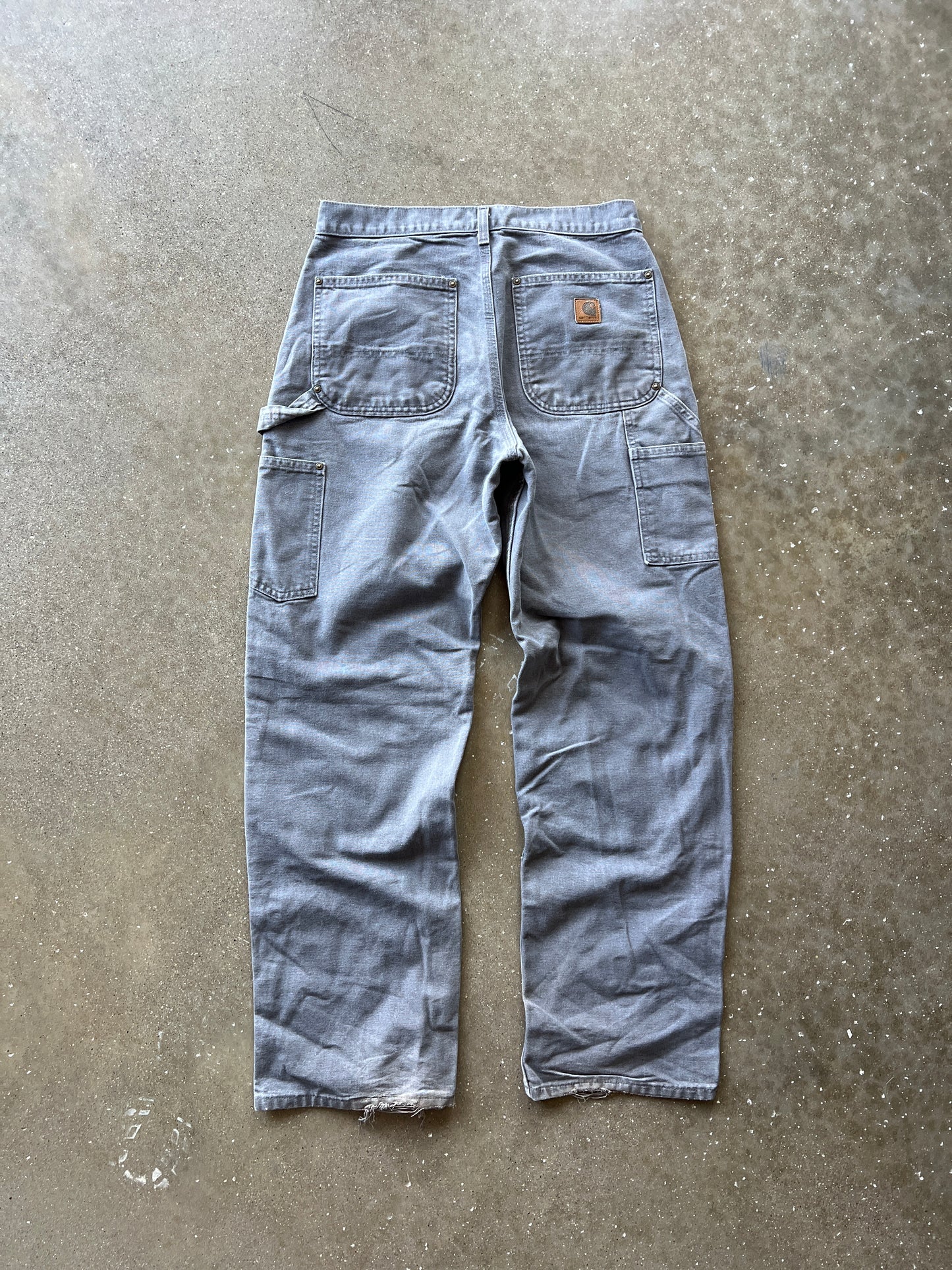 Vintage Grey Carhartt Double Knee Pants - 31x32