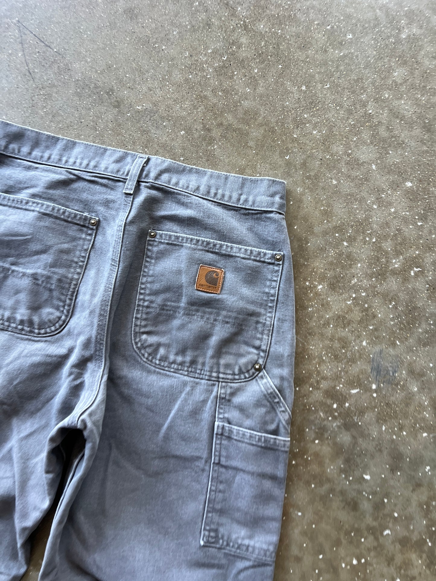 Vintage Grey Carhartt Double Knee Pants - 31x32