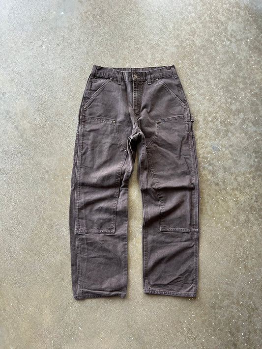 Vintage Dark Brown Carhartt Double Knee Pants - 30x30