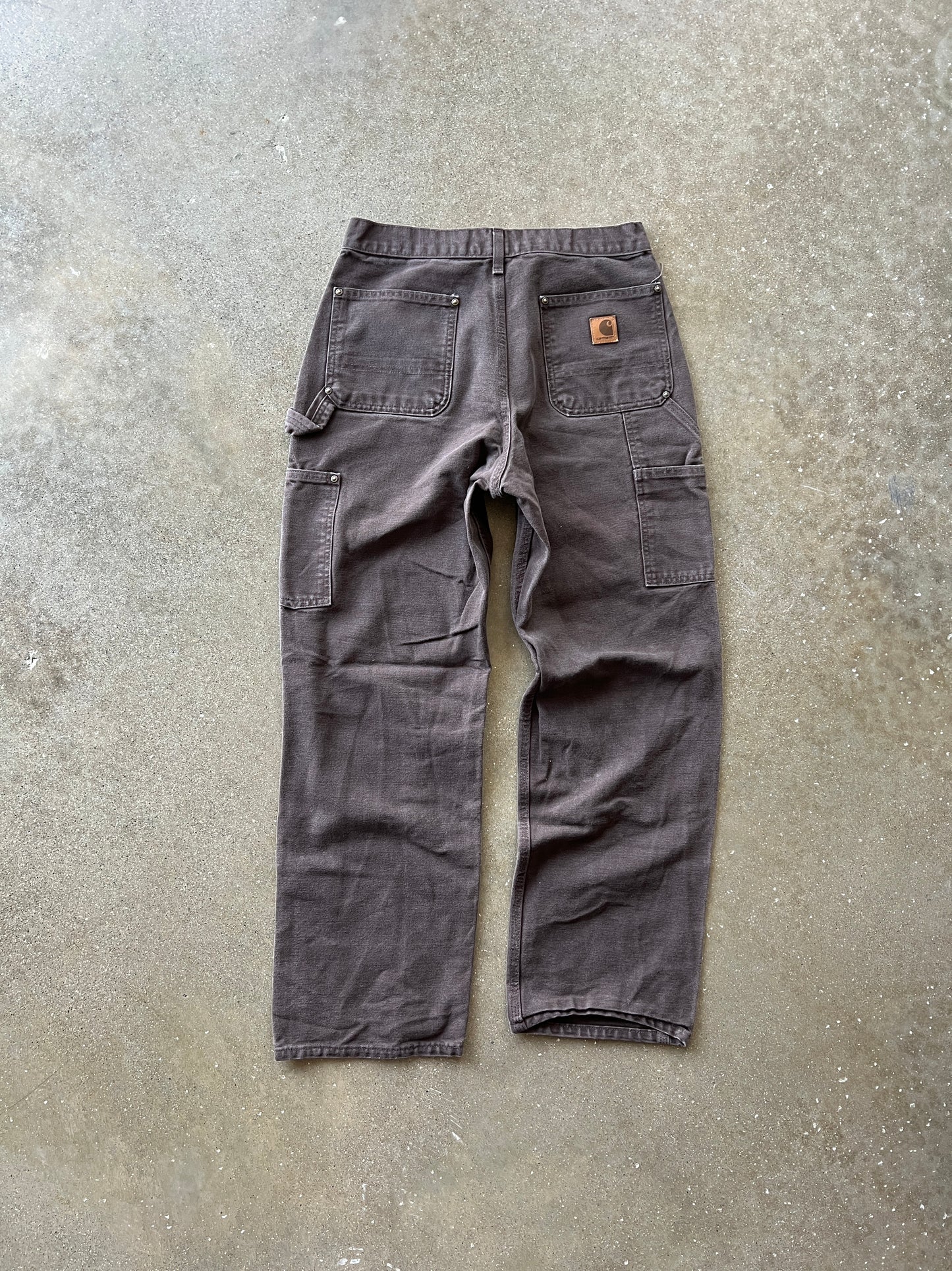 Vintage Dark Brown Carhartt Double Knee Pants - 30x30