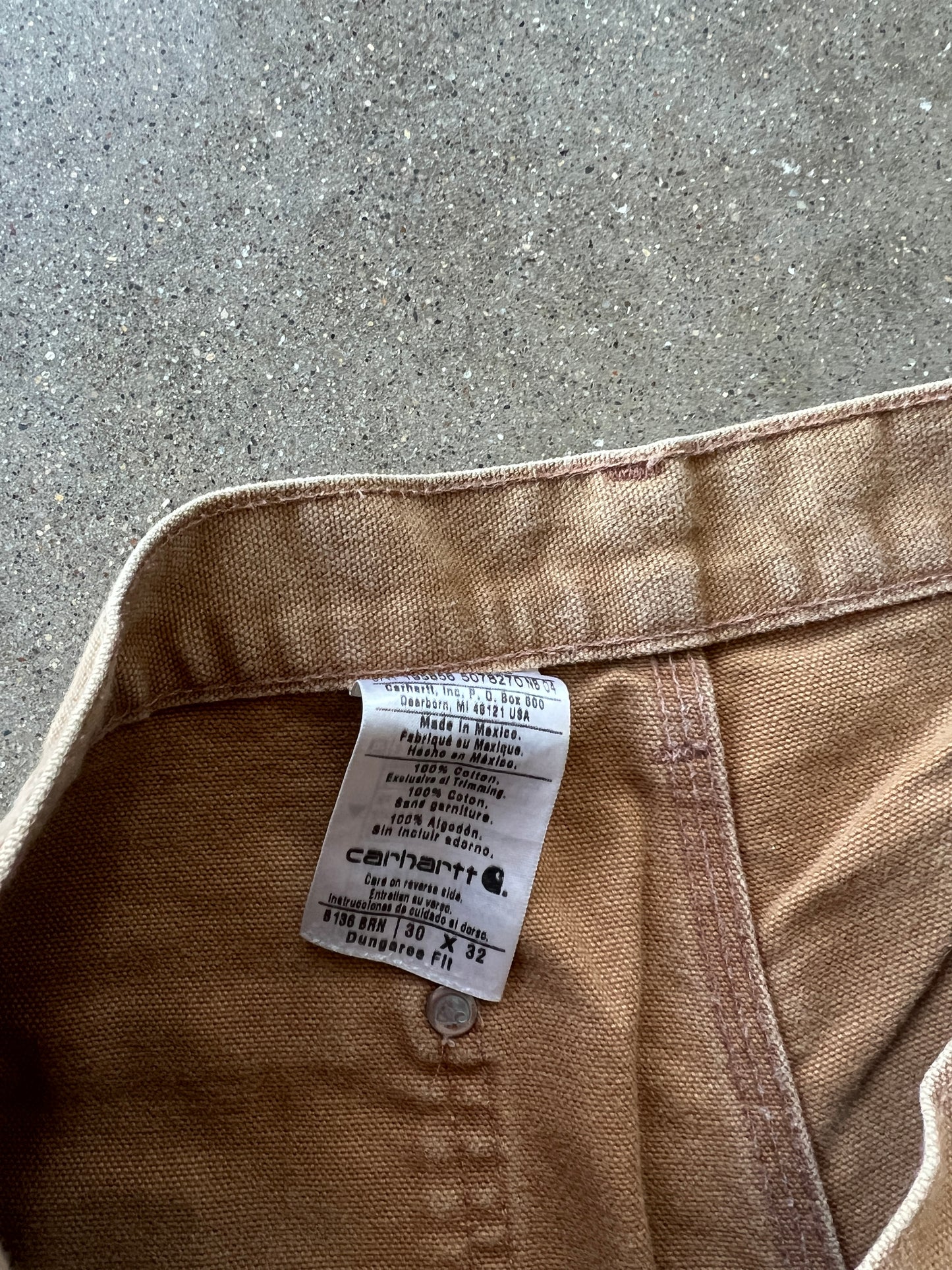 Vintage Tan Carhartt Double Knee Pants - 30x32