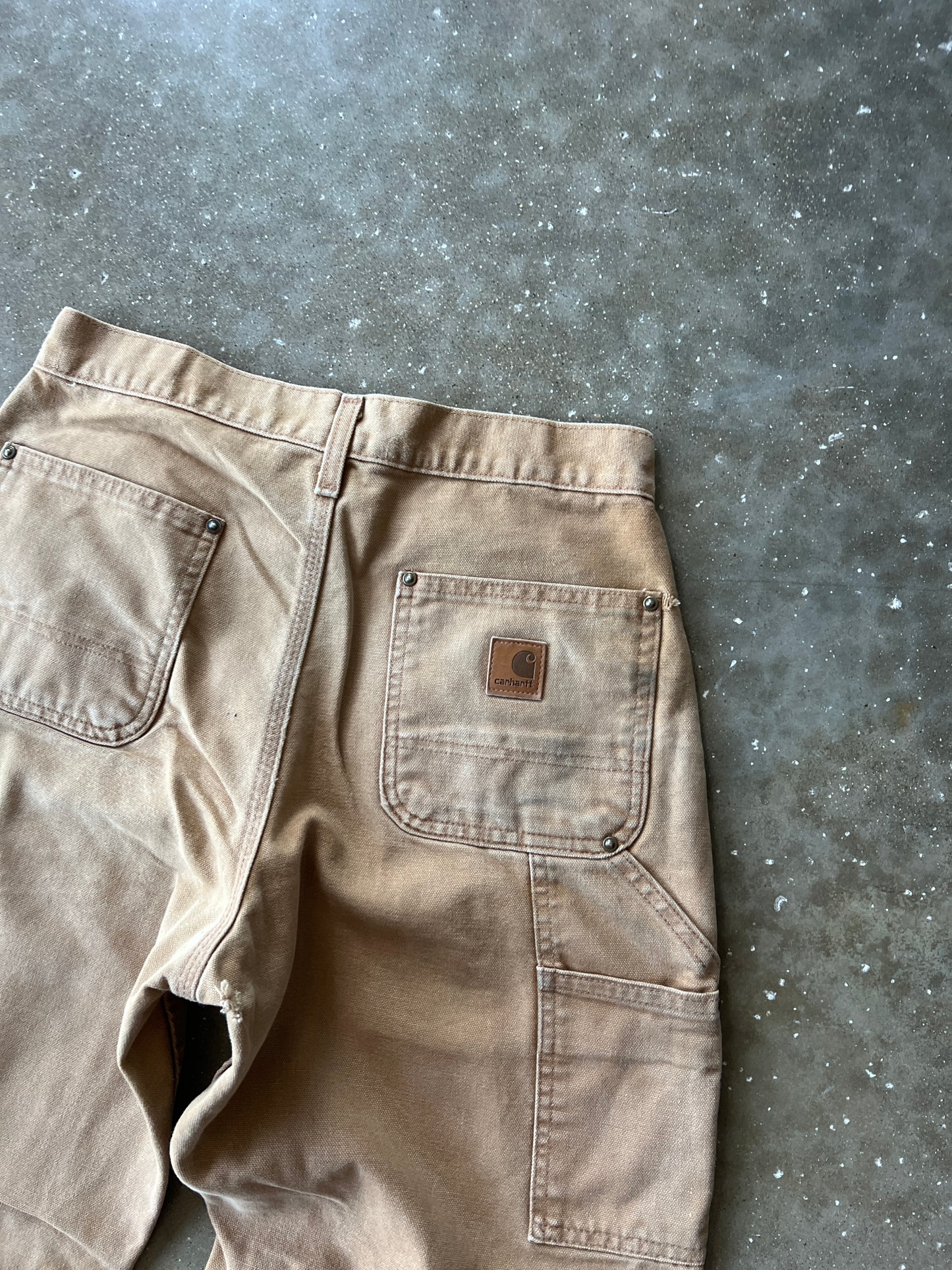 Vintage Tan Carhartt Double Knee Pants - 30x32