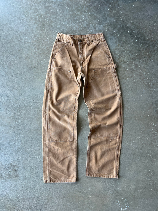 Vintage Tan Carhartt Double Knee Pants - 28x32