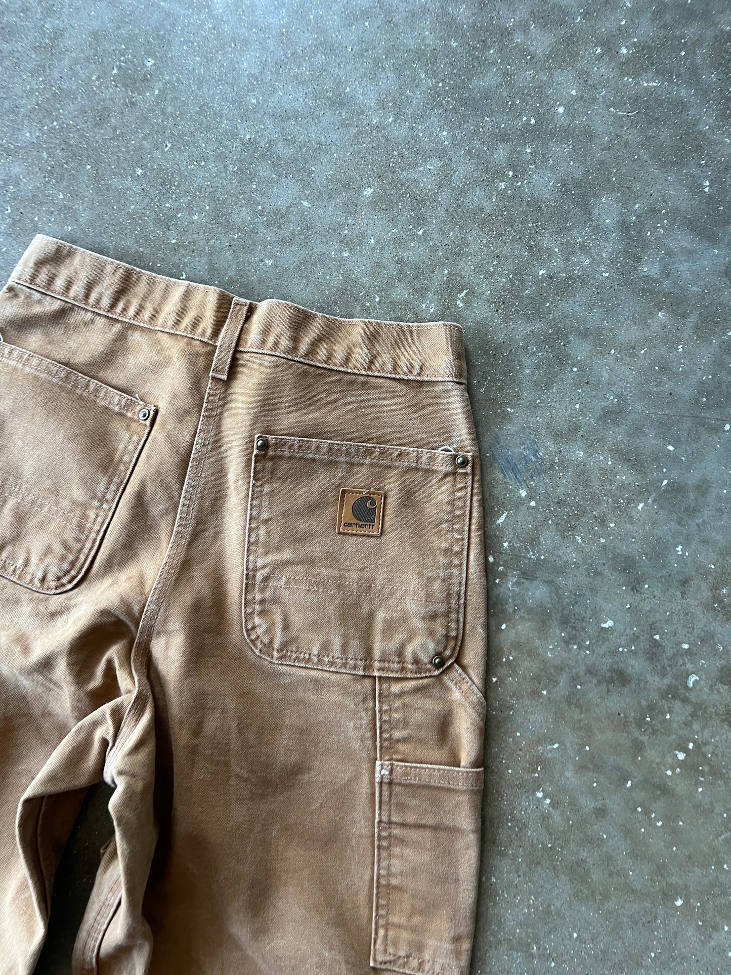 Vintage Tan Carhartt Double Knee Pants - 28x32
