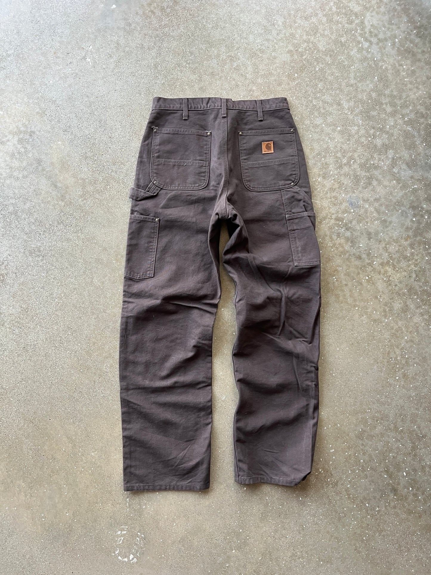 Vintage Dark Brown Carhartt Double Knee Pants - 32x32