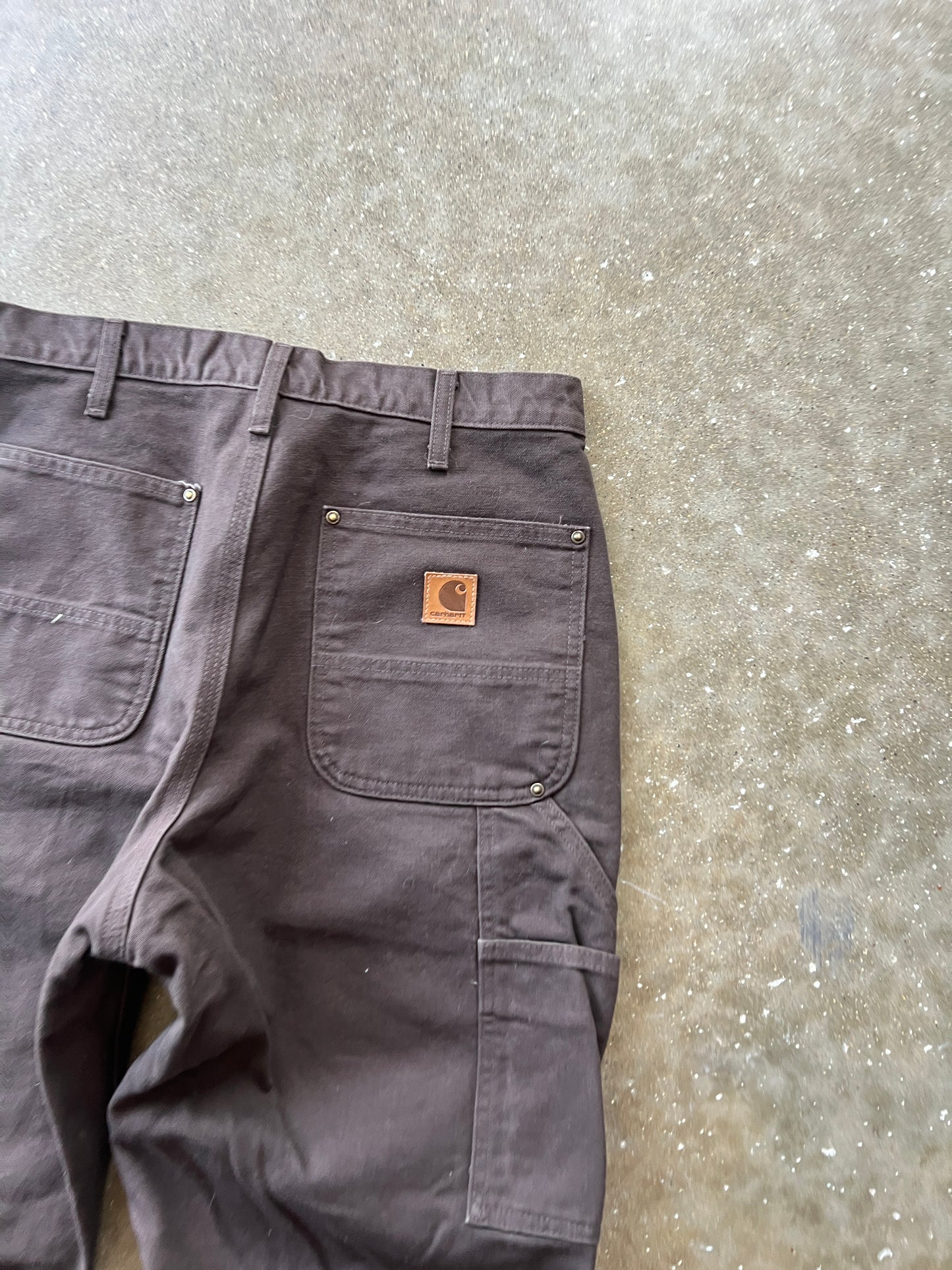 Vintage Dark Brown Carhartt Double Knee Pants - 32x32
