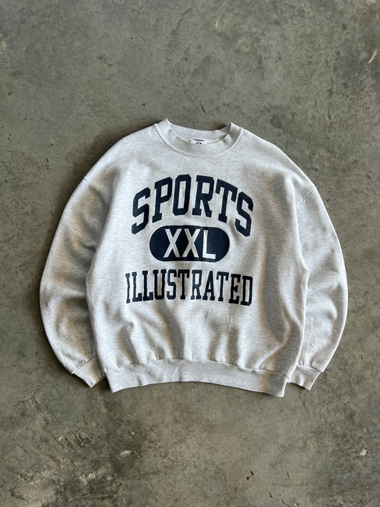 Vintage White Sports Illustrated Spellout Crew - L/XL