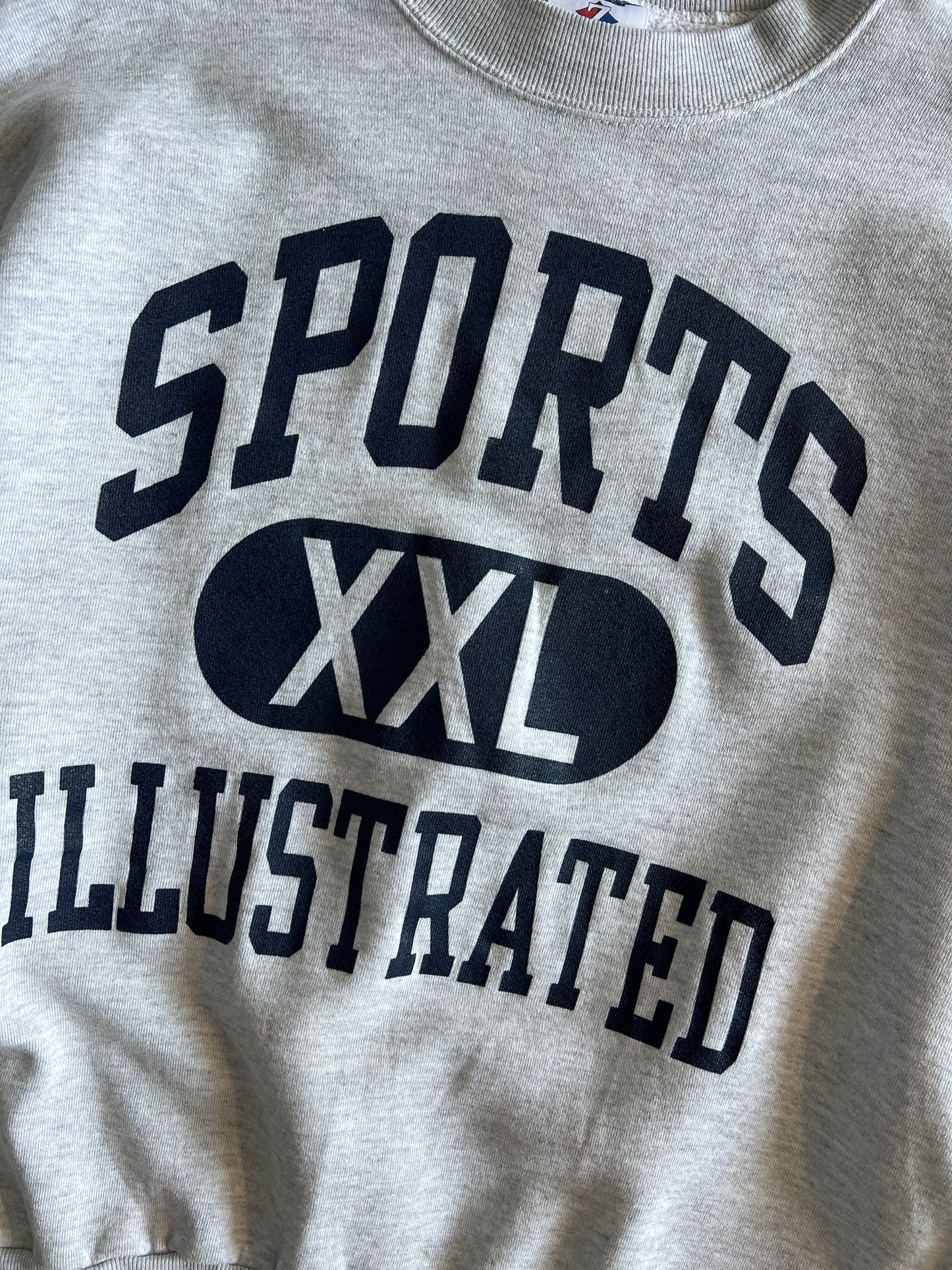 Vintage White Sports Illustrated Spellout Crew - L/XL