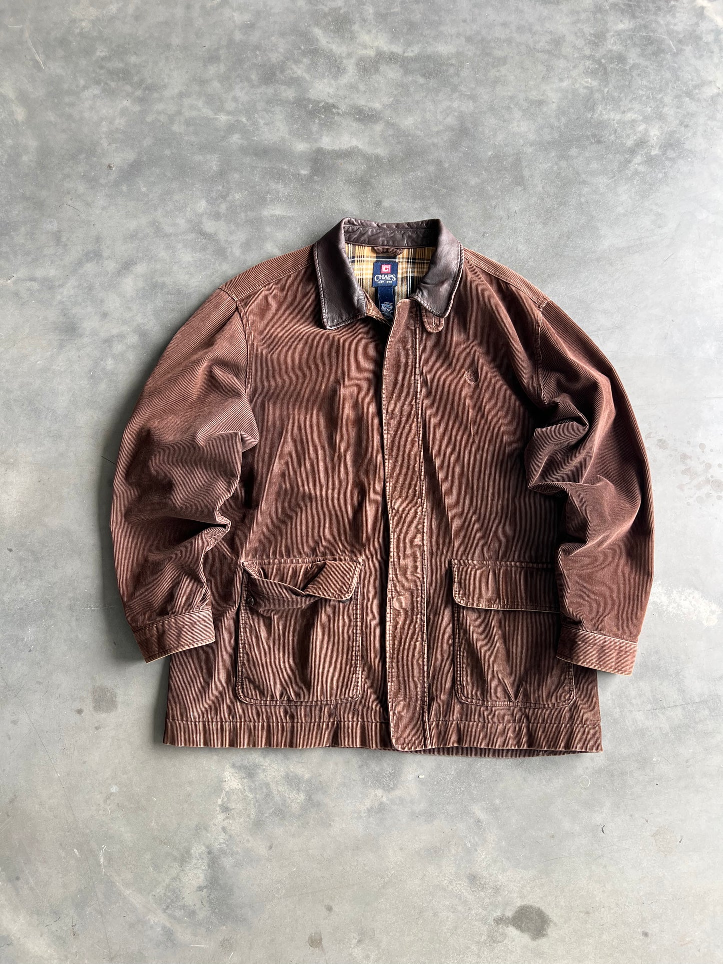 Vintage Brown Chaps Core Jacket - XL