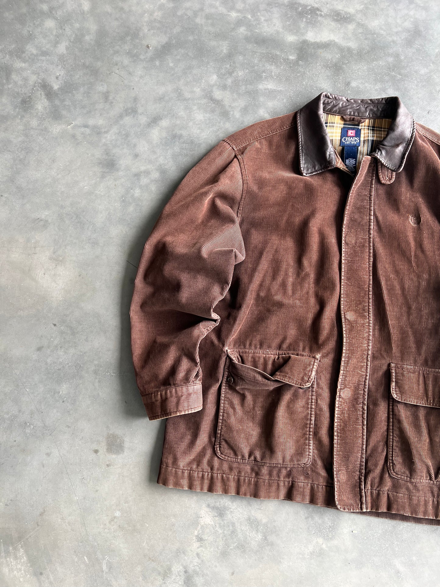 Vintage Brown Chaps Core Jacket - XL