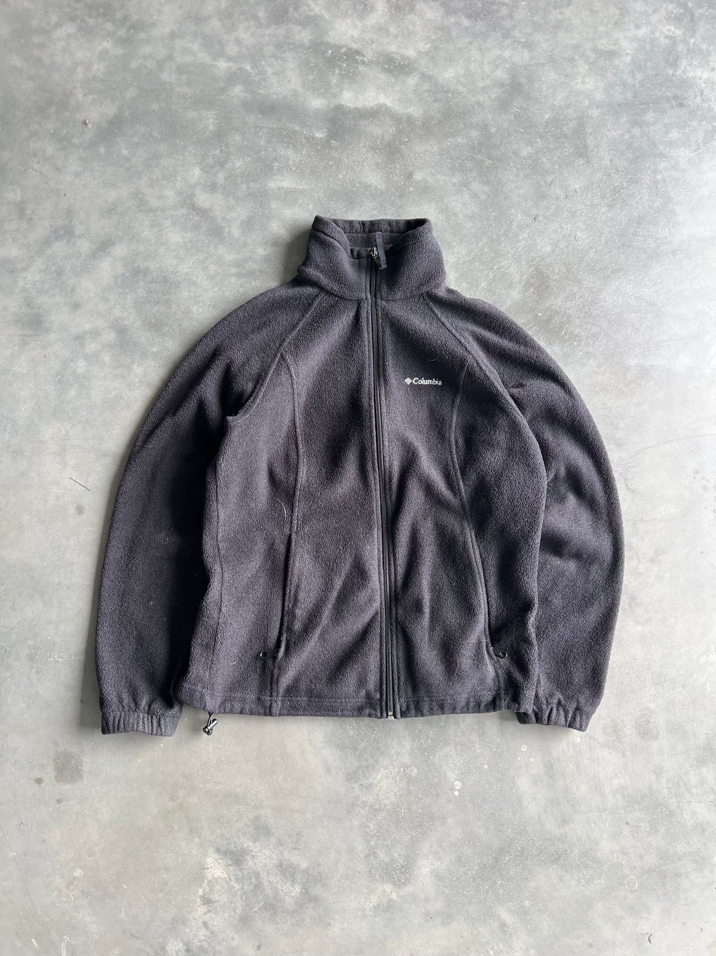 Vintage Black Columbia Zip Up Fleece - M