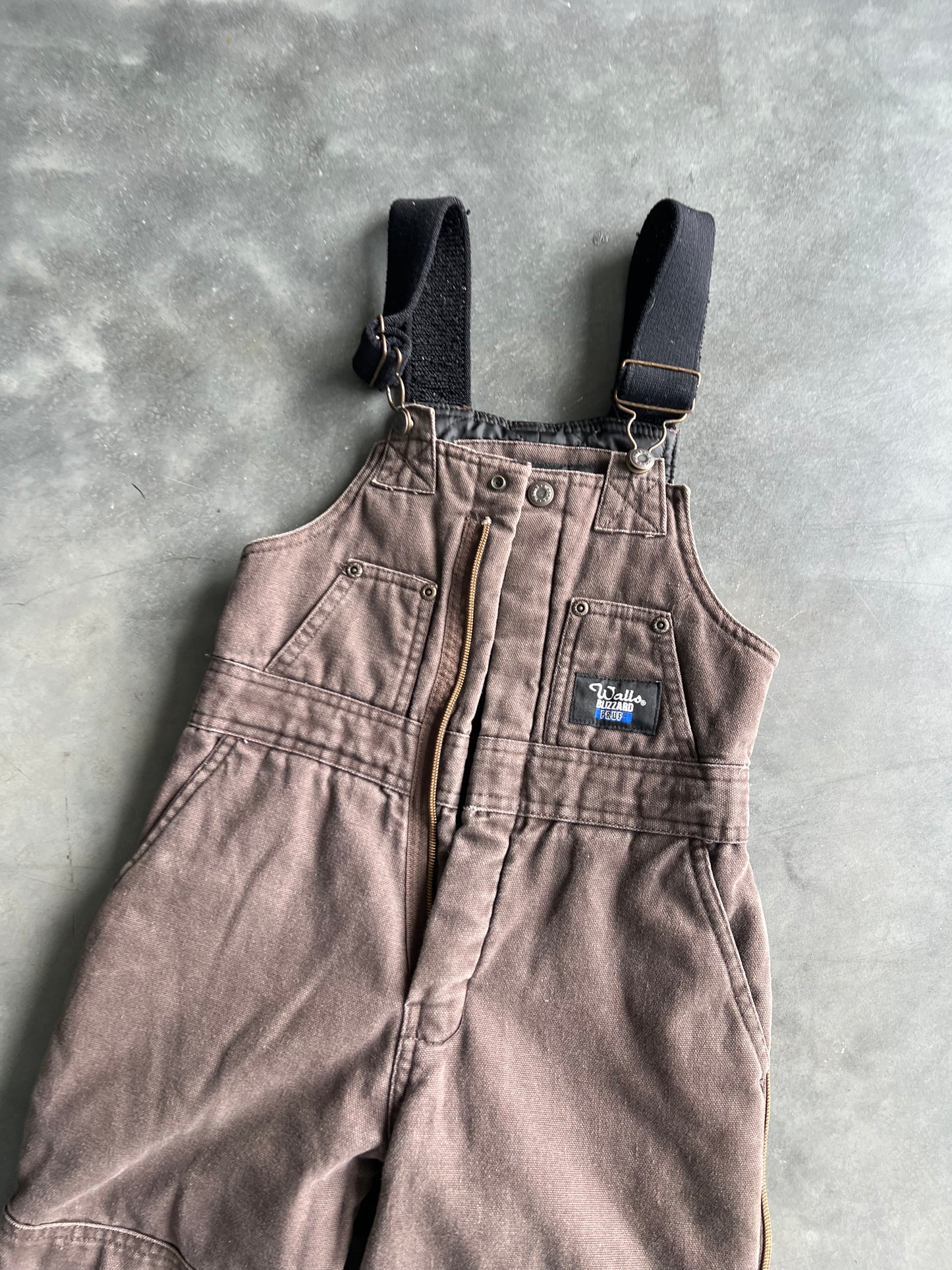 Vintage Mocha Brown Walls Coveralls - YS