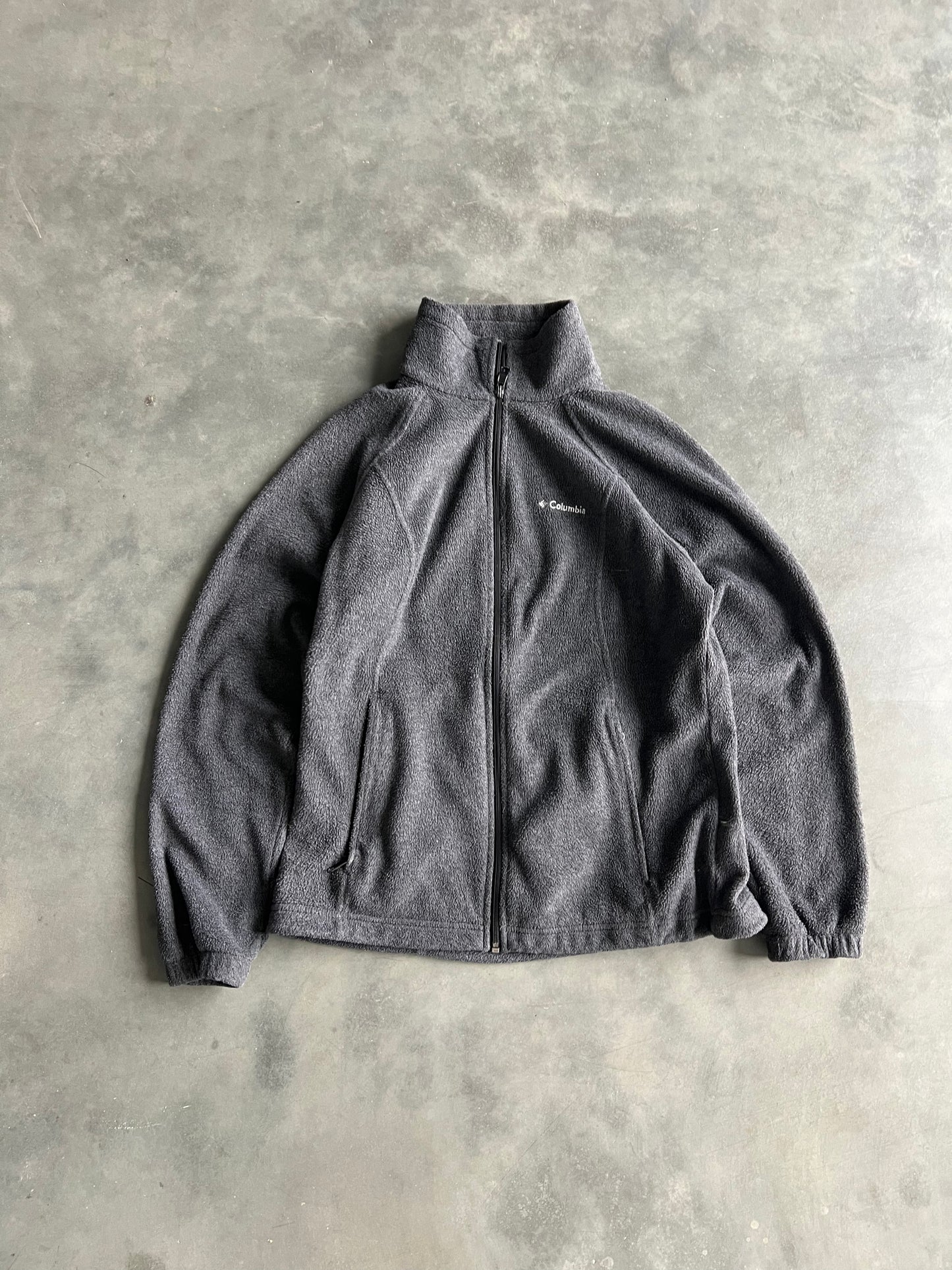 Vintage Grey Columbia Zip Fleece - M