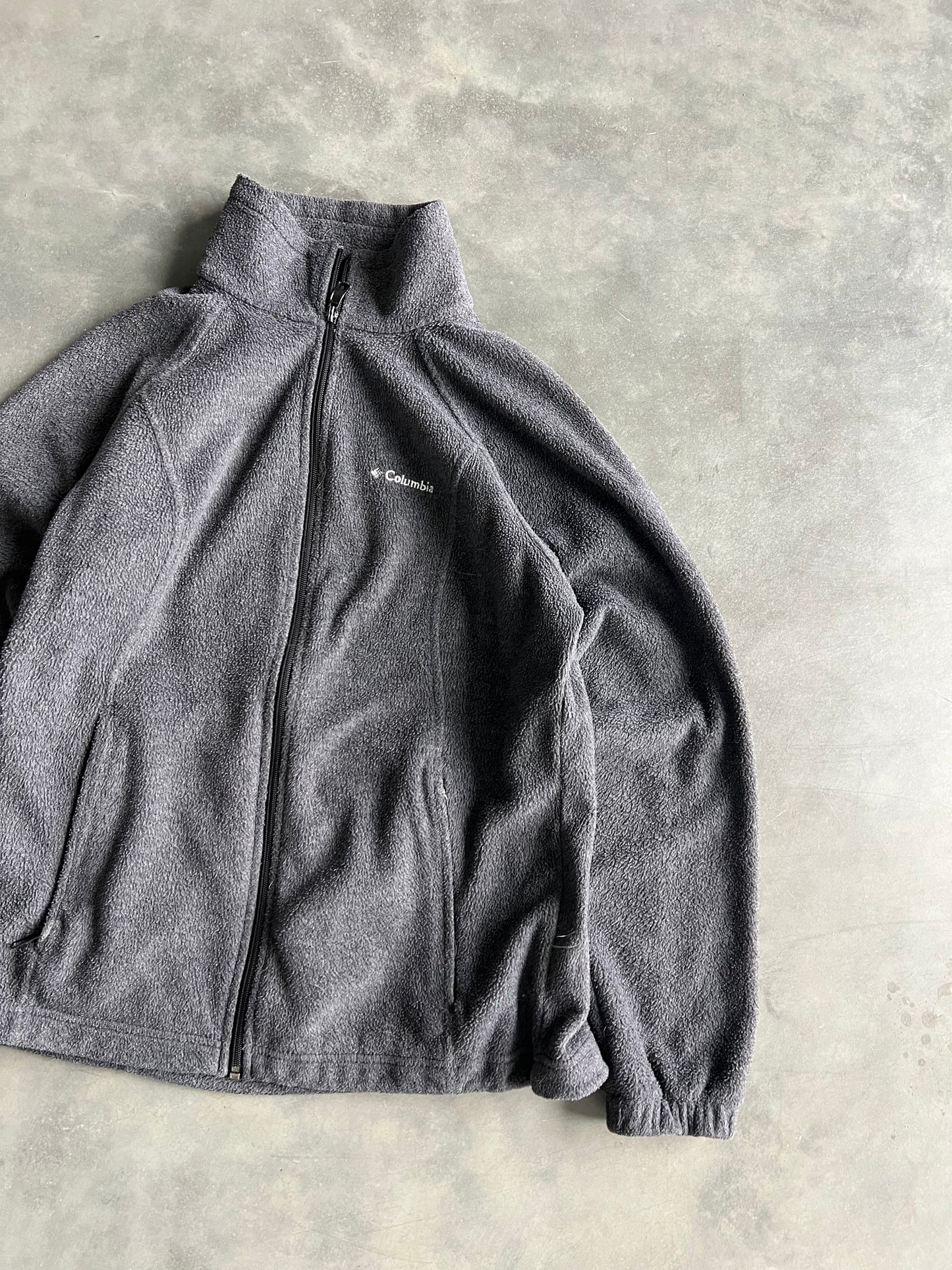 Vintage Grey Columbia Zip Fleece - M