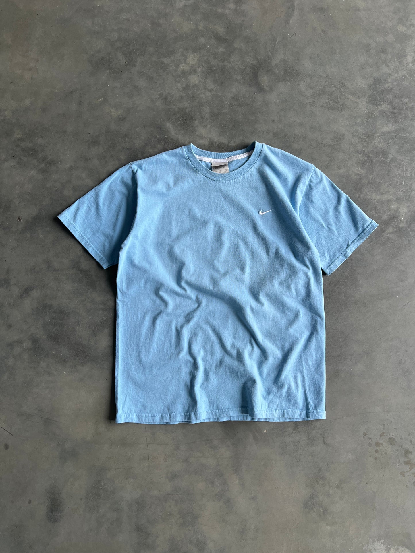 Vintage Sky Blue Nike Swoosh Shirt - L