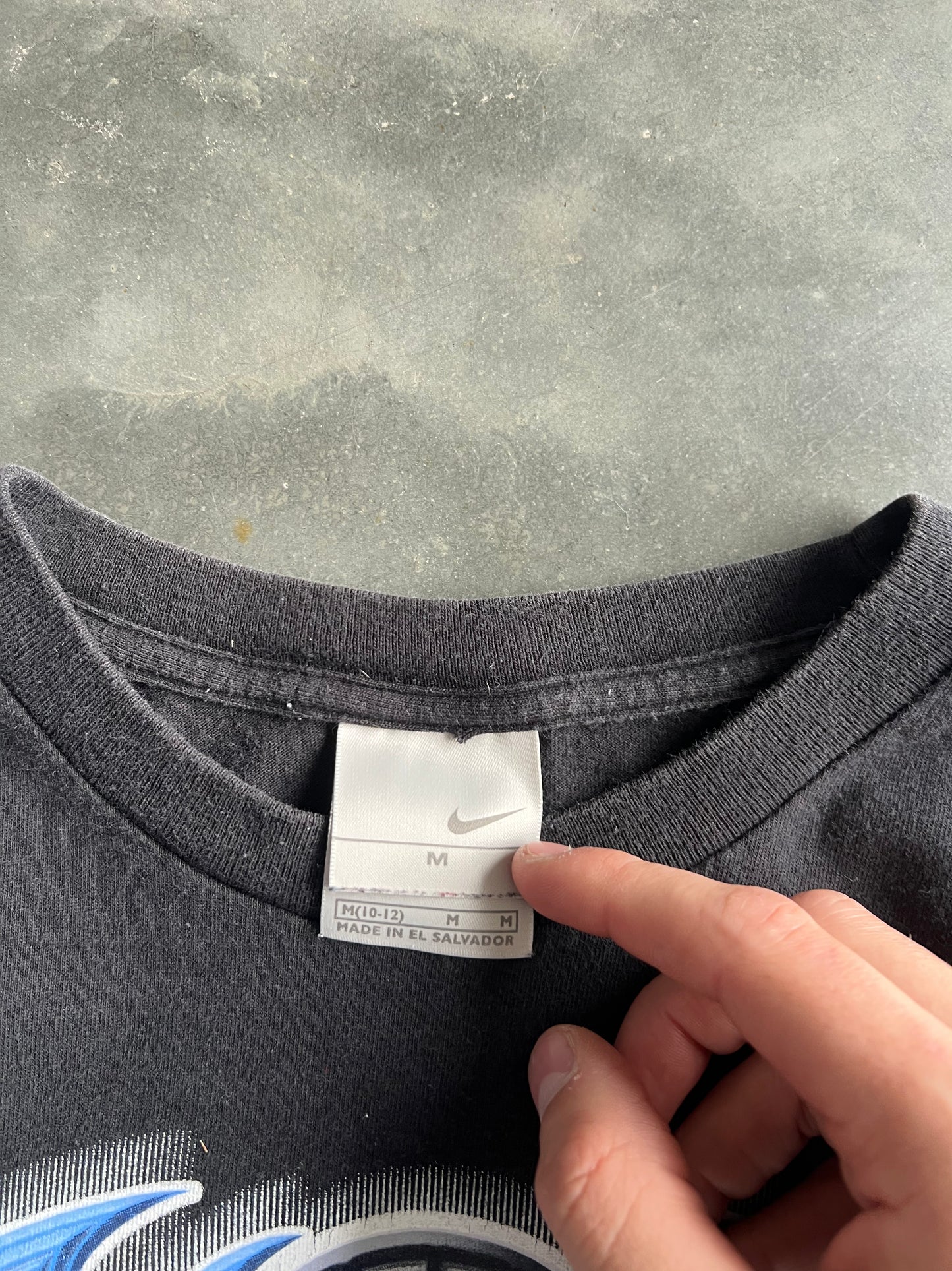 Vintage Black Nike Swoosh Shirt - M