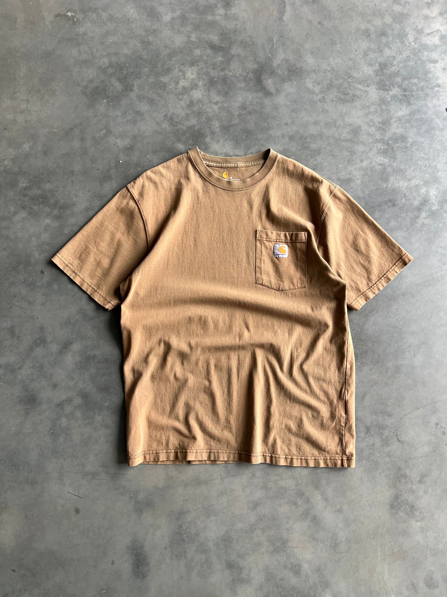 Vintage Faded Tan Carhartt Shirt - M
