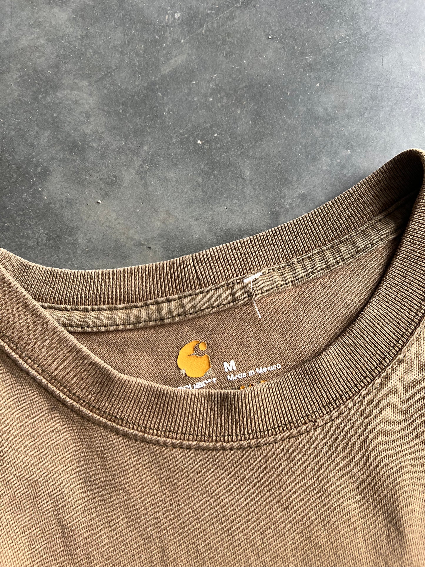 Vintage Faded Tan Carhartt Shirt - M