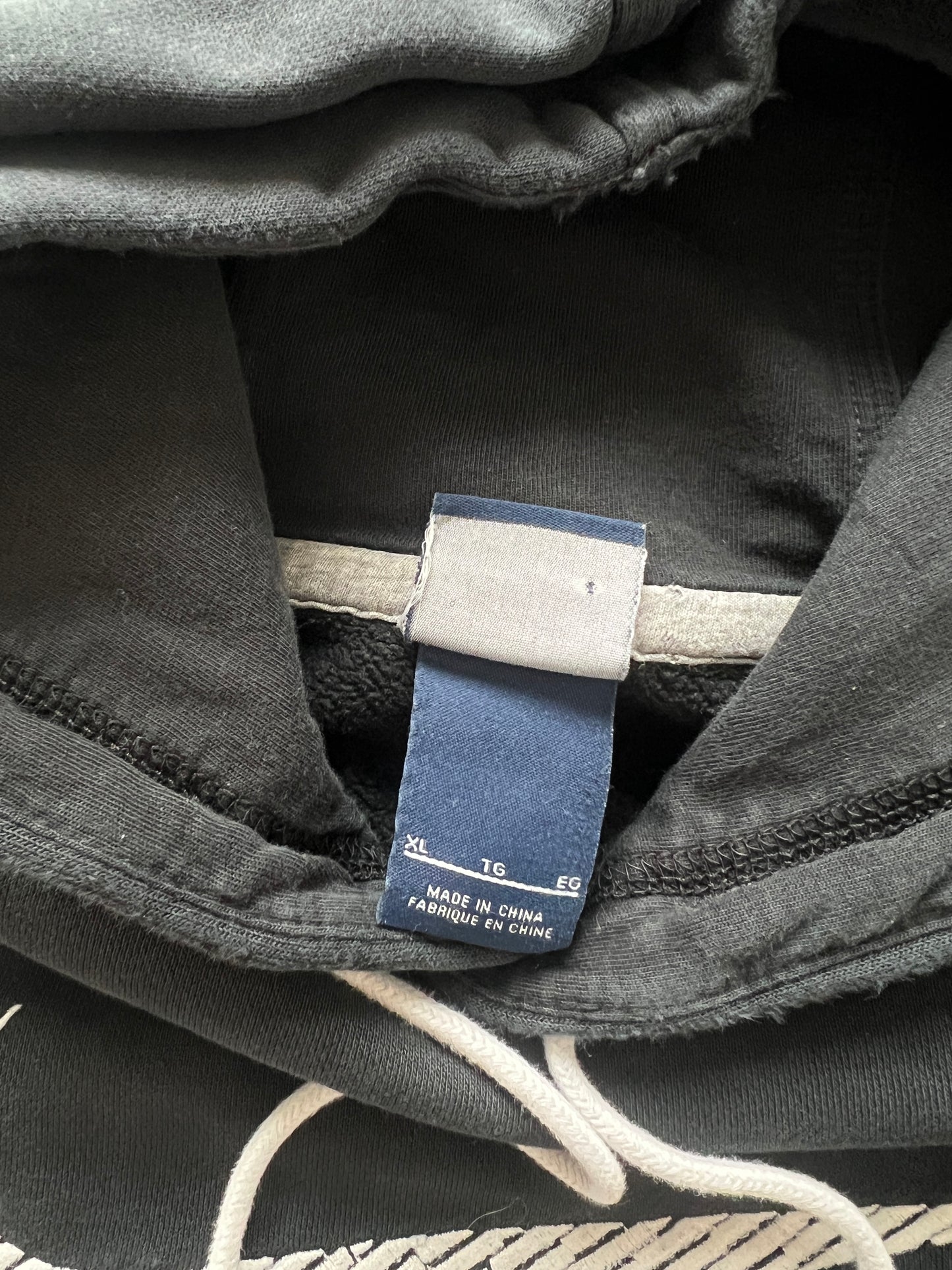 Vintage Black Nike Swoosh Hoodie - XL