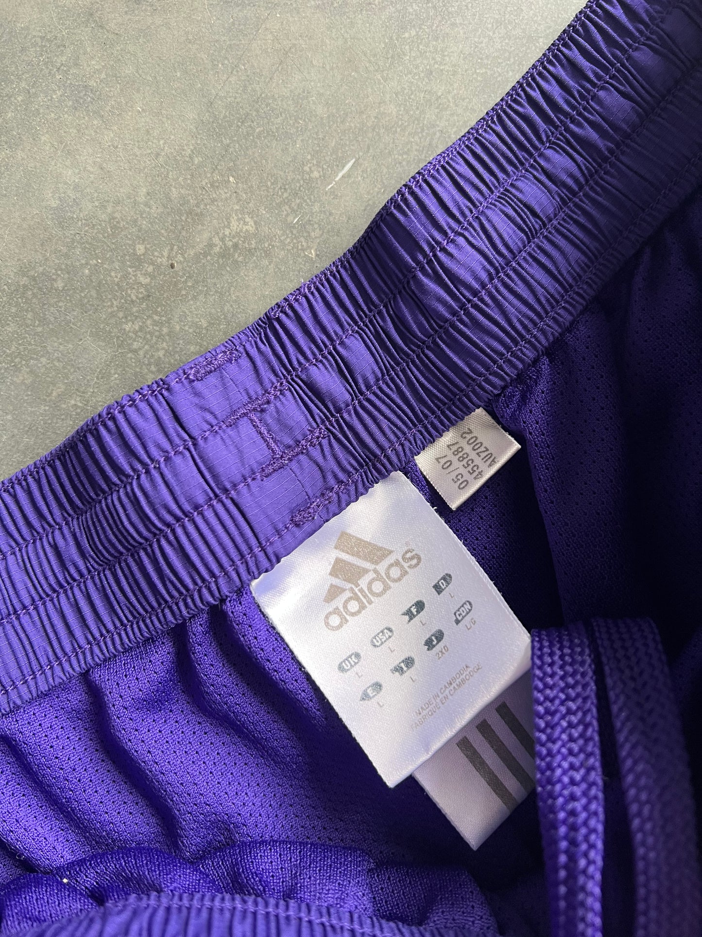 Vintage Purple Adidas Track Pants - L