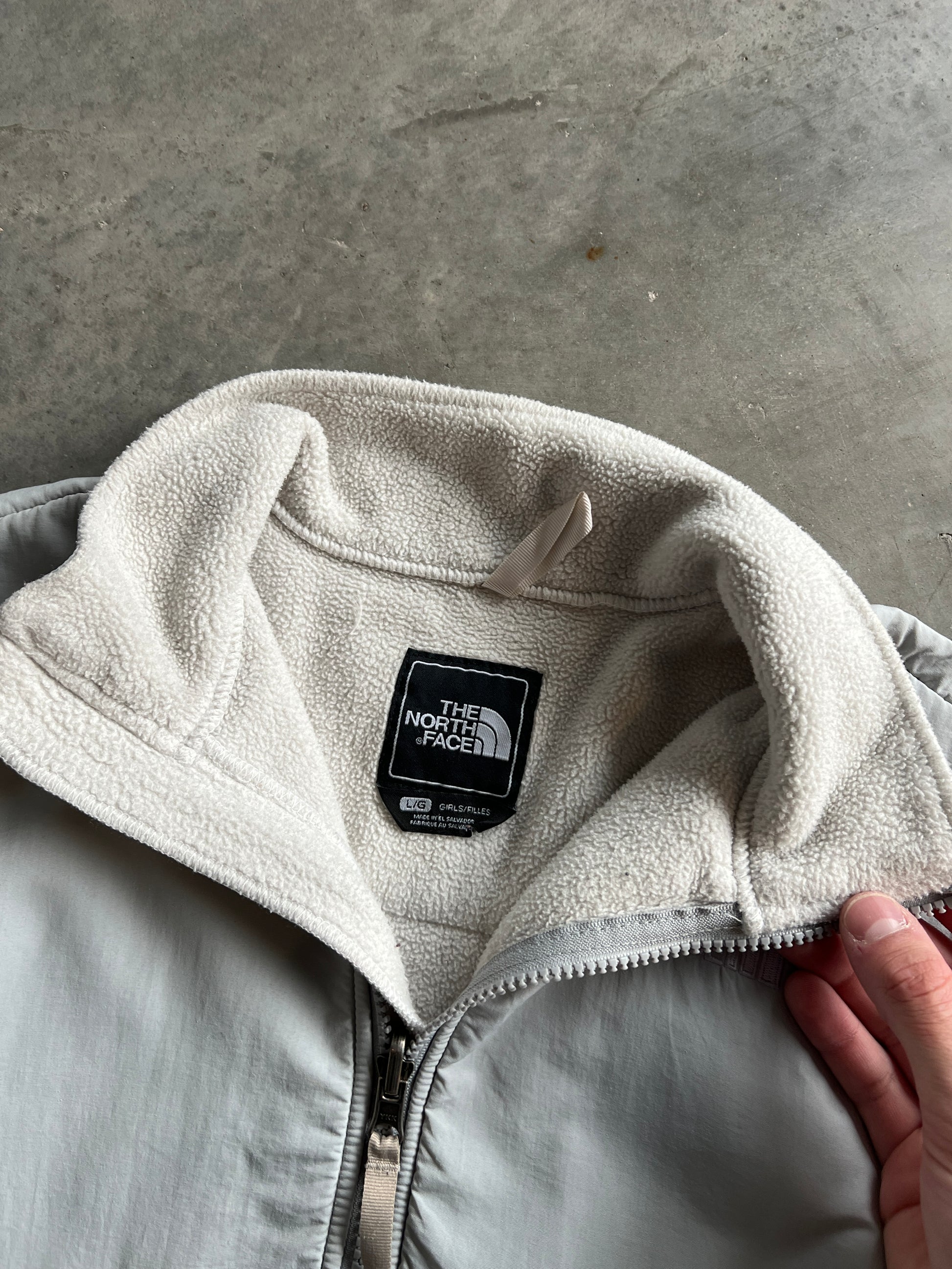 Vintage Light Blue The North Face Fleece - S