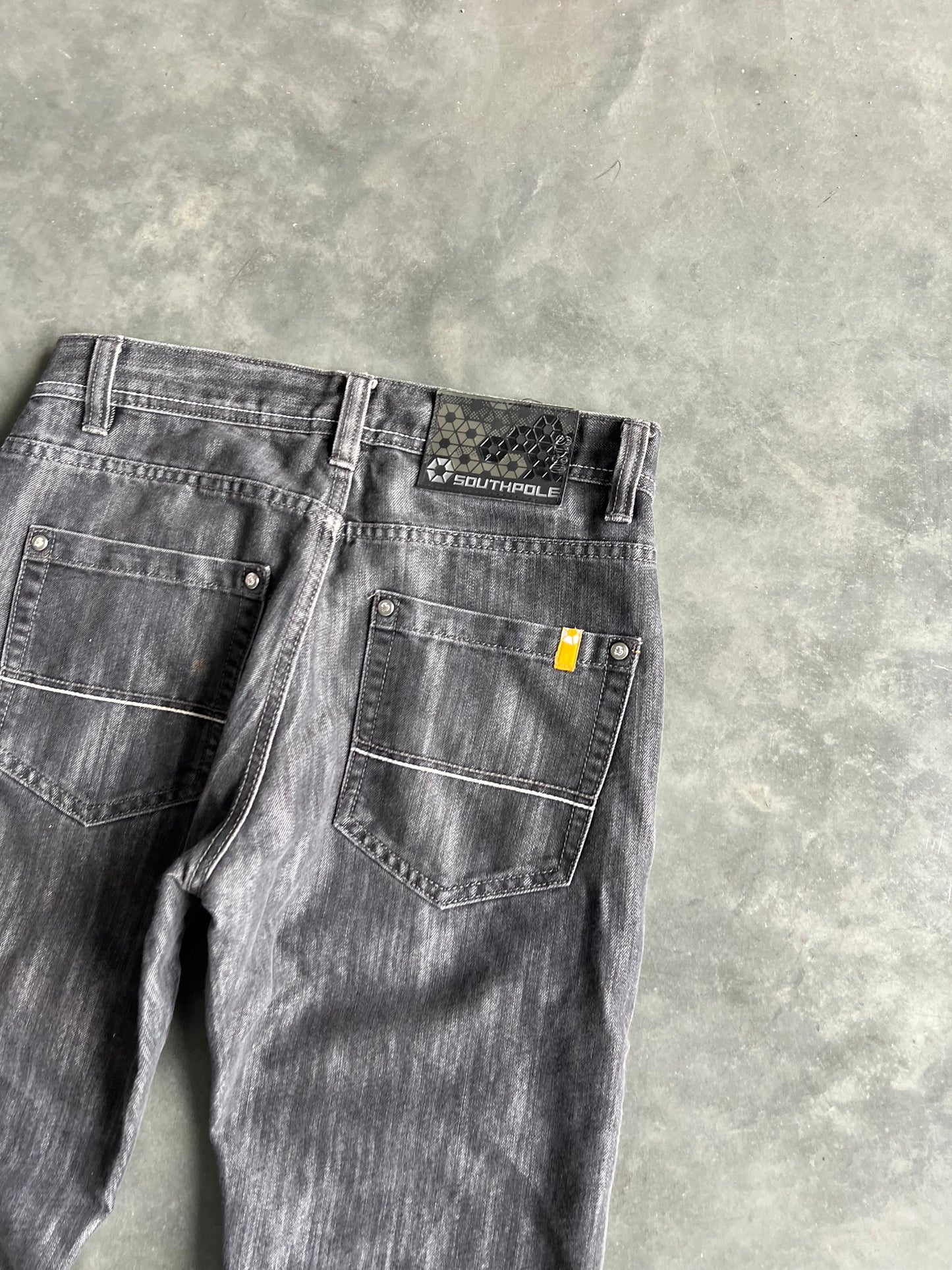 Vintage Black South Pole Baggy Jeans - 30x30