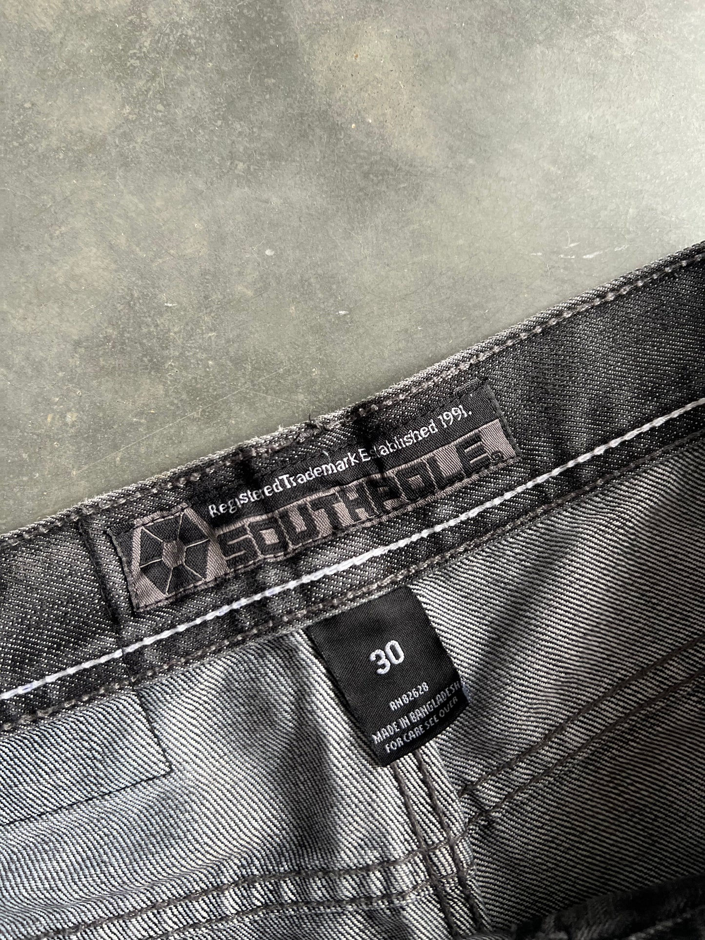 Vintage Black South Pole Baggy Jeans - 30x30