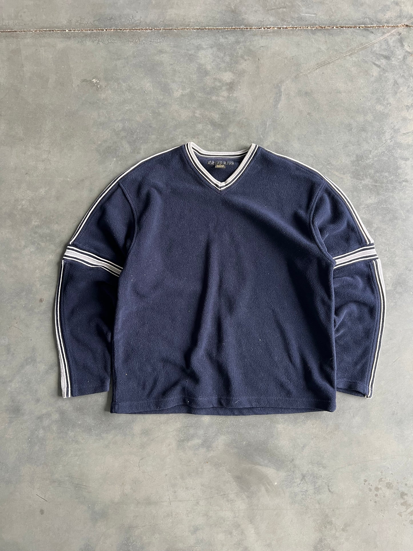 Vintage Navy Blue Stripped Sweater - L