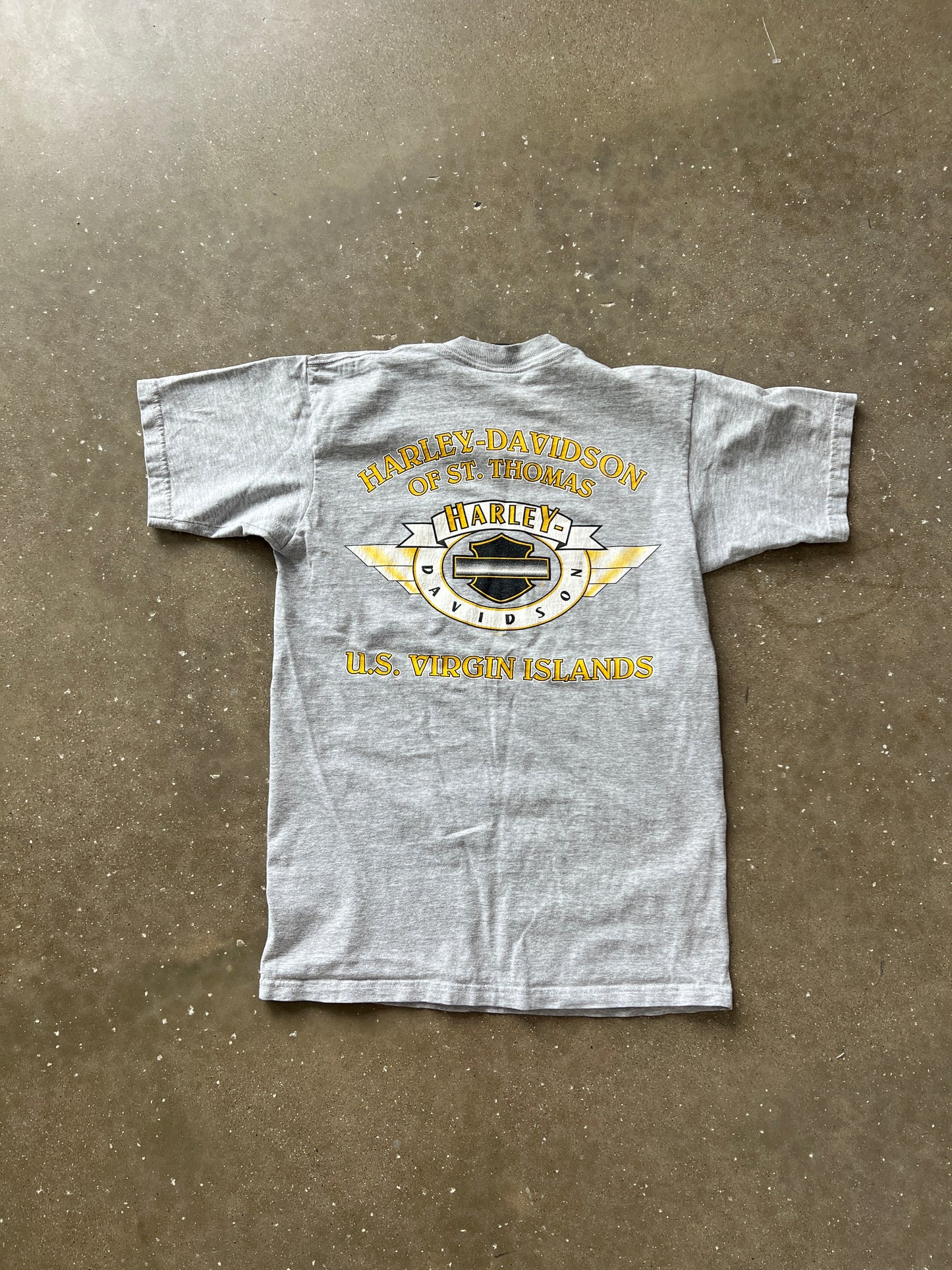 Vintage Grey Harley Davidson Shirt - S