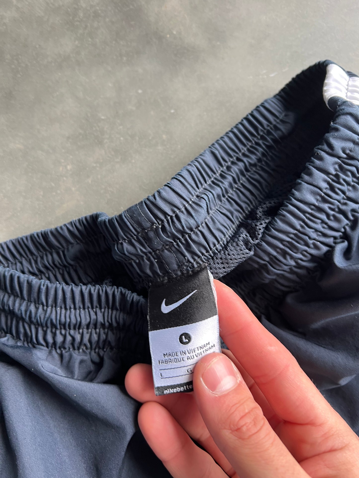 Vintage Black Nike Swoosh Track Pants - L