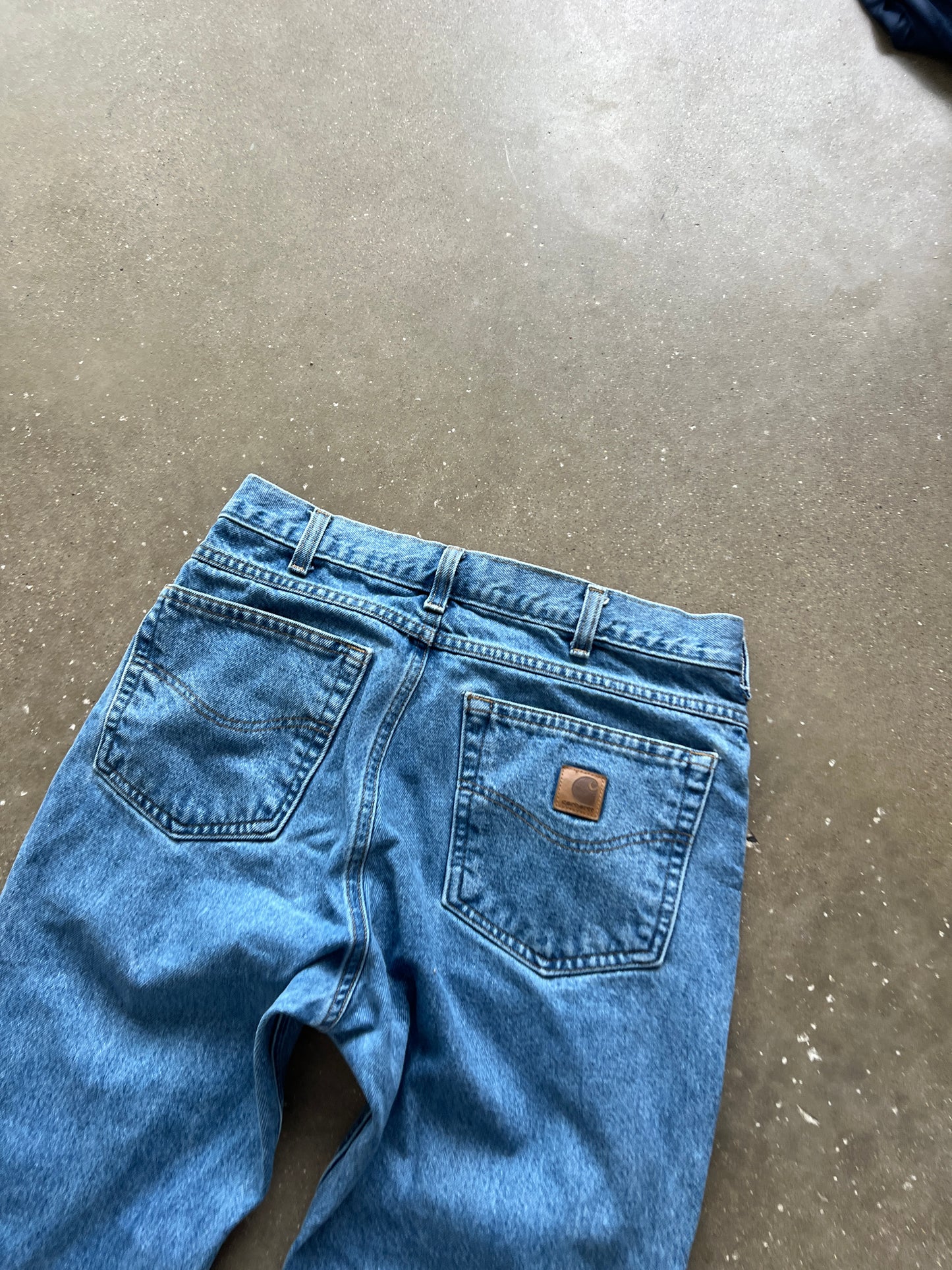 Vintage Denim Blue Carhartt Pants - 33