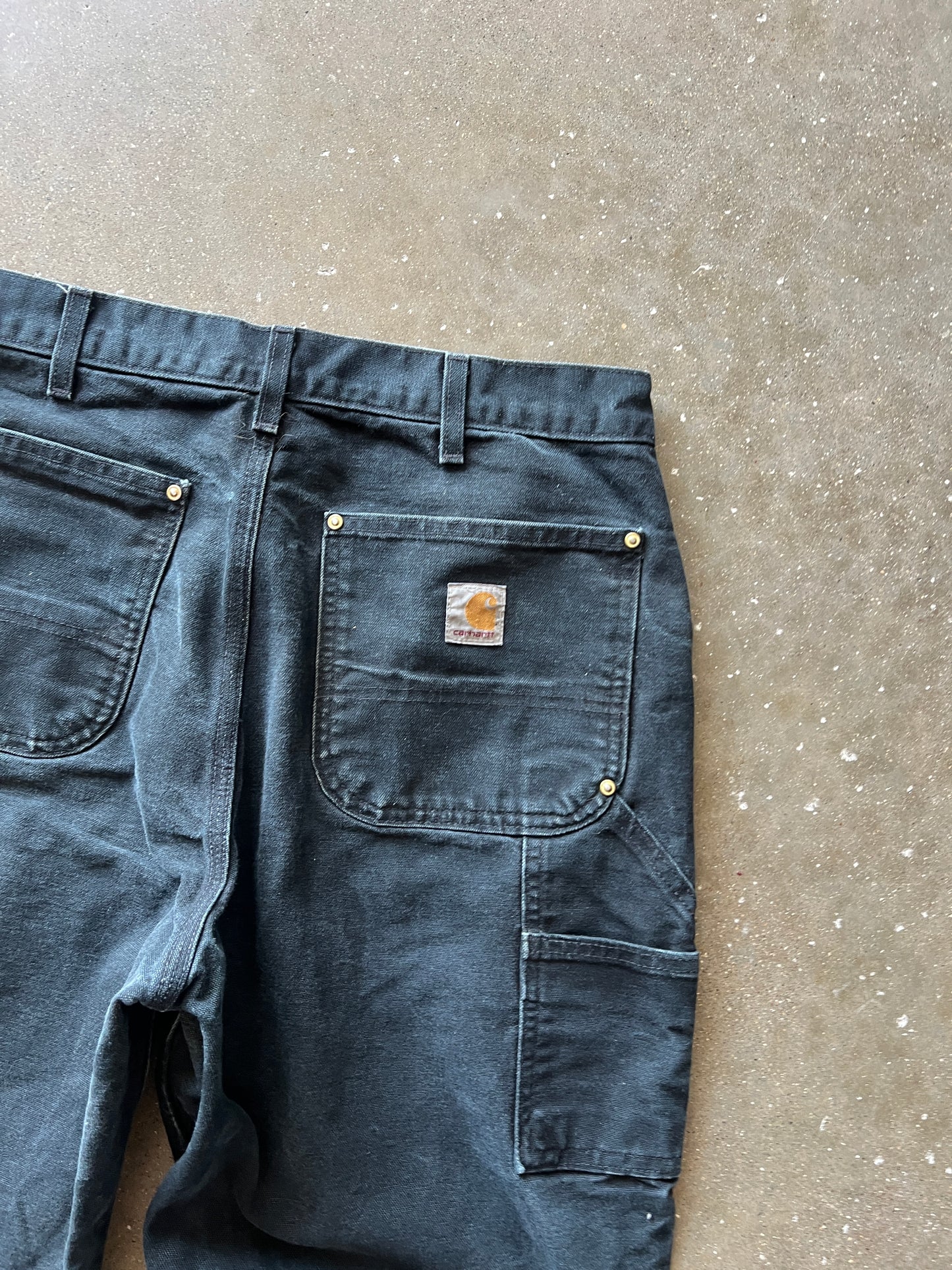 Vintage Black Carhartt Double Knee Pants - 34x34