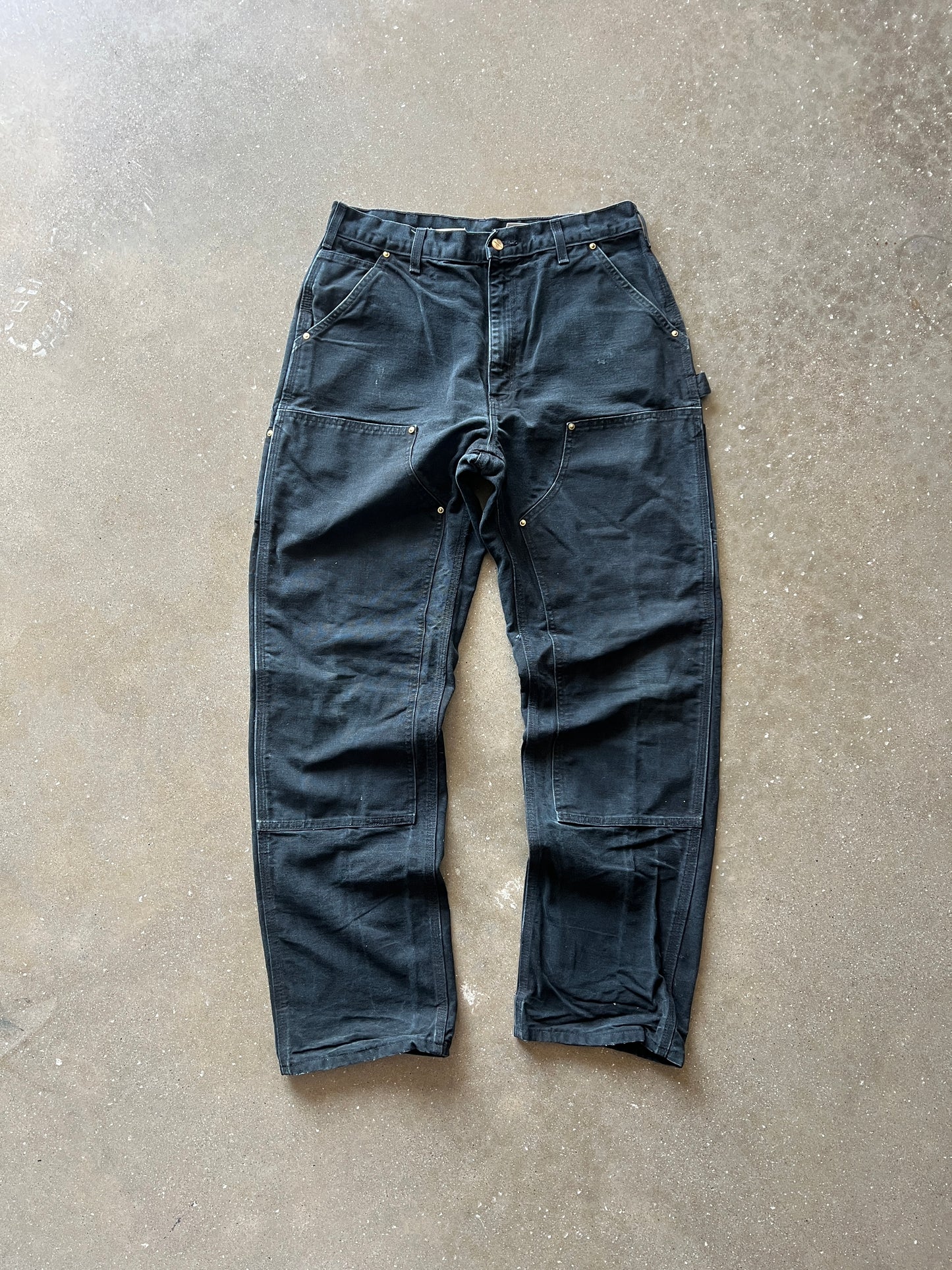 Vintage Black Carhartt Double Knee Pants - 34x34