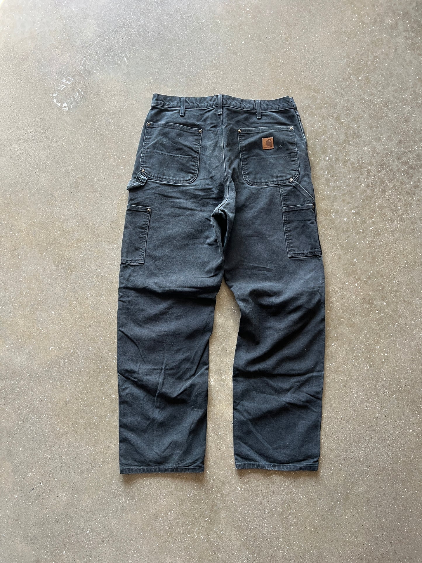 Vintage Black Carhartt Double Knee Pants - 34x32