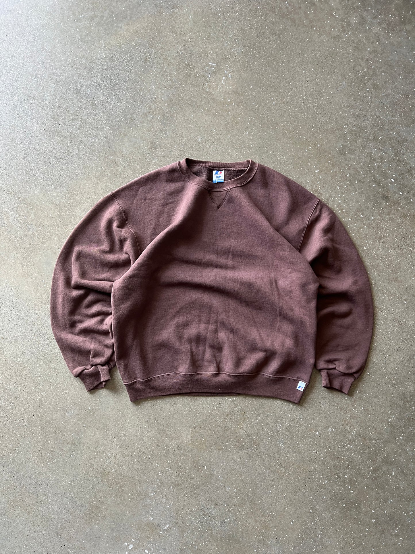 Vintage Mocha Brown Russell Crew - L