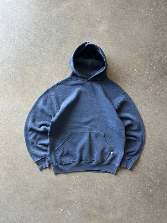 Vintage Light Blue Russell Hoodie - M