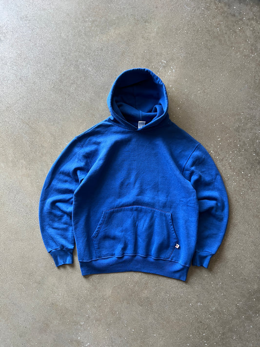 Vintage Sky Blue Russell Hoodie - XL