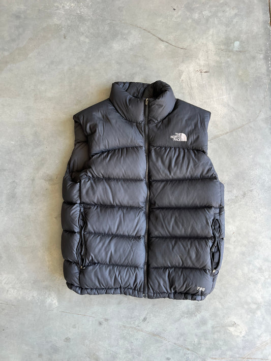 Vintage Black North Face 700 Puffer Vest - M